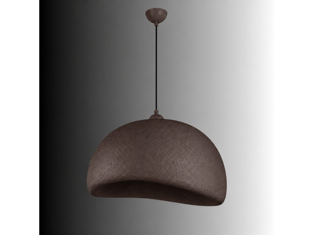 Lampe suspendue en métal "Beta" - 50 x 40 cm - Marron