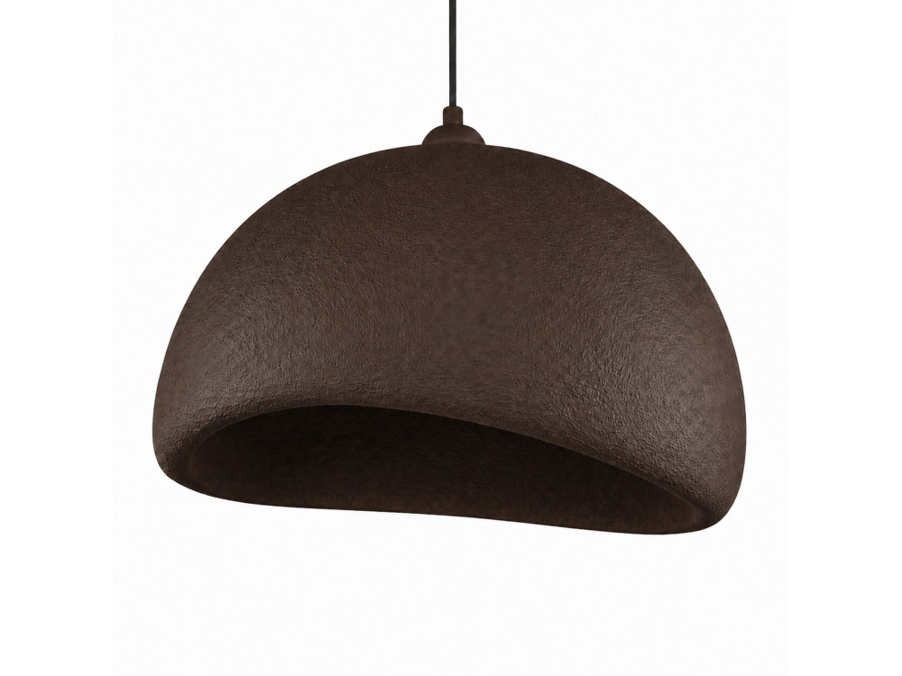 Lampe suspendue en métal "Beta" - 50 x 40 cm - Marron