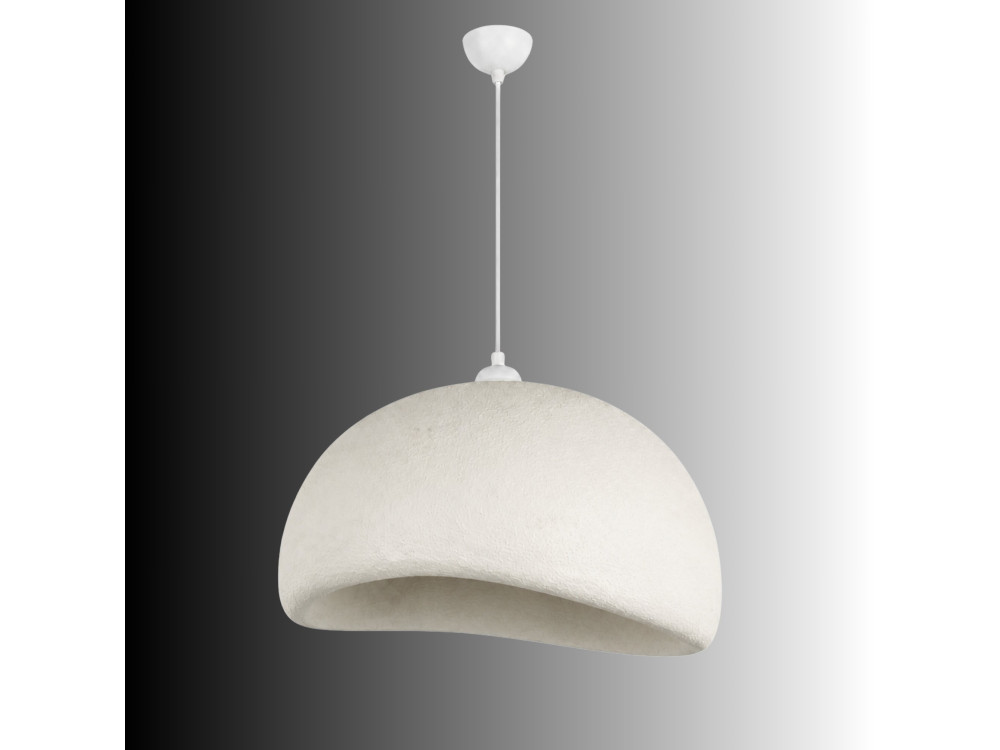 Lampe suspendue en métal "Beta" - 50 x 40 cm - Blanc