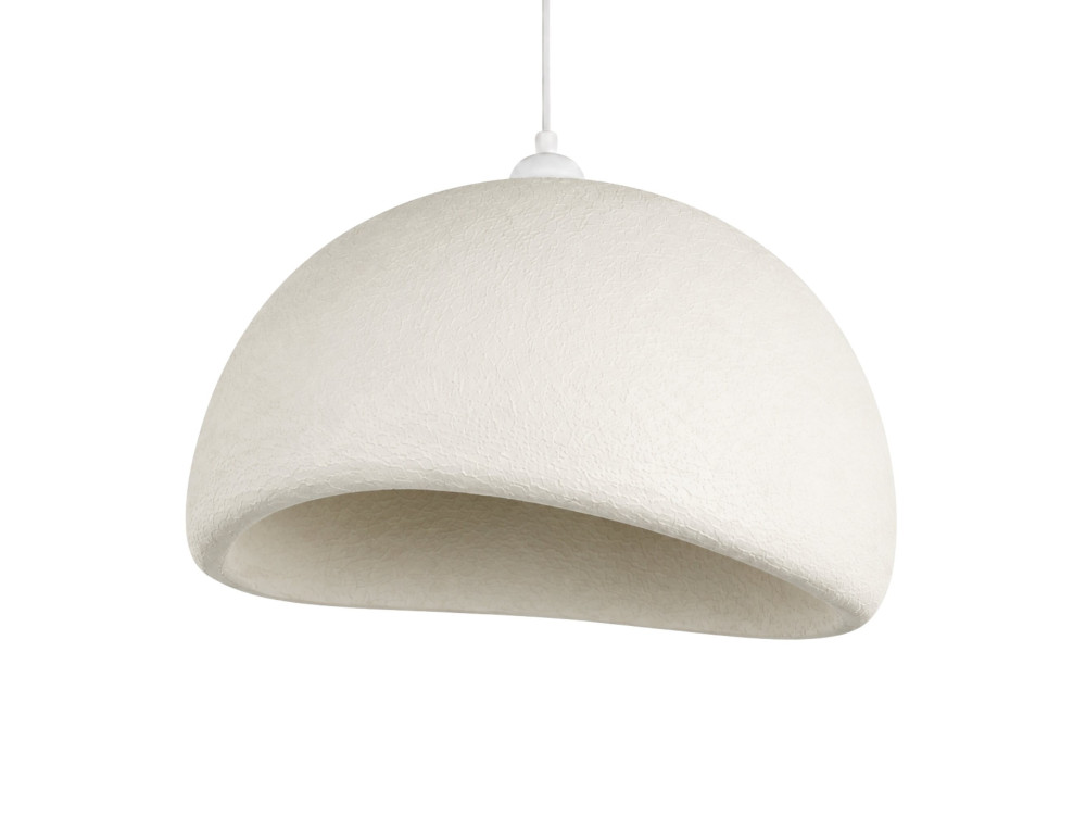 Lampe suspendue en métal "Beta" - 50 x 40 cm - Blanc