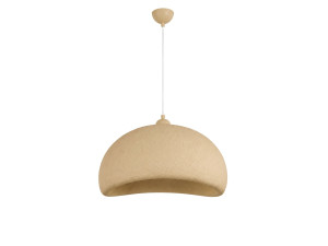 Lampe suspendue en métal "Beta" - 40 x 32 cm - Beige