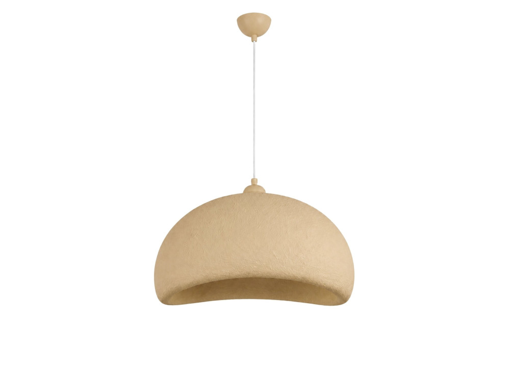 Lampe suspendue en métal "Beta" - 40 x 32 cm - Beige
