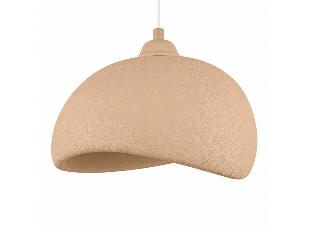 Lampe suspendue en métal "Beta" - 40 x 32 cm - Beige