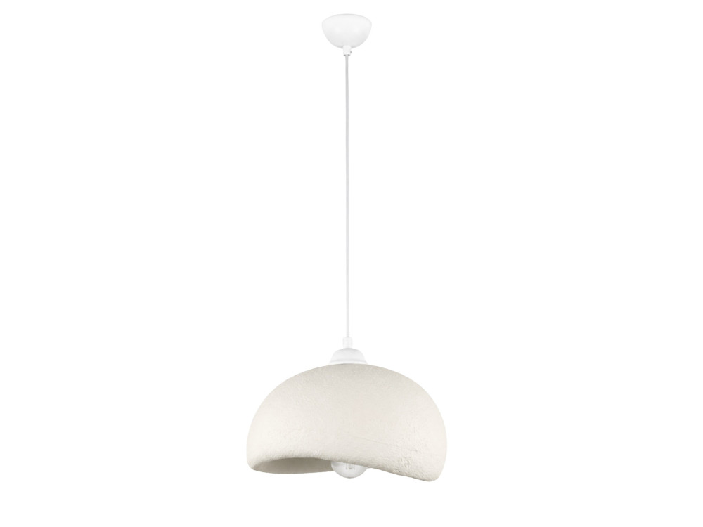Lampe suspendue en métal "Beta" - 30 x 24 cm - Blanc