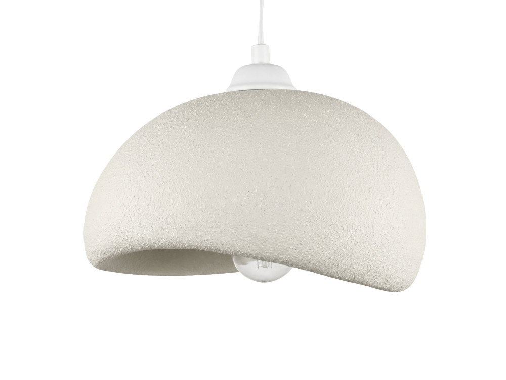 Lampe suspendue en métal "Beta" - 30 x 24 cm - Blanc