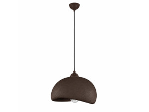 Lampe suspendue en métal "Beta" - 30 x 24 cm - Marron