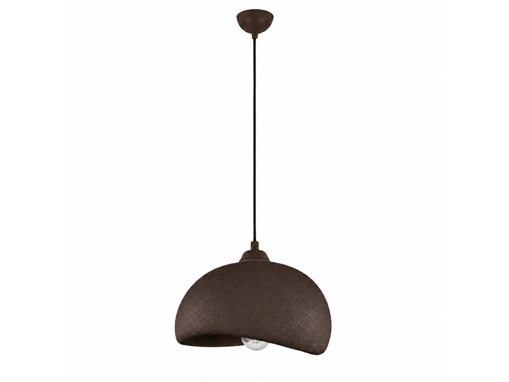 Lampe suspendue en métal "Beta" - 30 x 24 cm - Marron