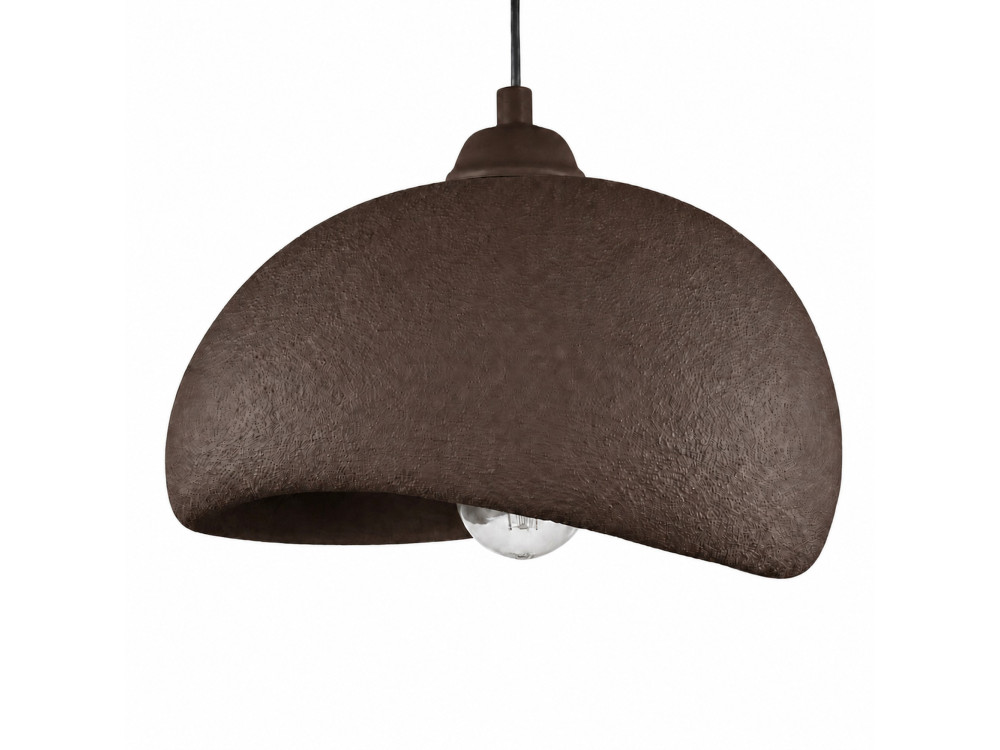 Lampe suspendue en métal "Beta" - 30 x 24 cm - Marron