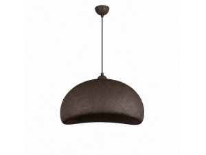 Lampe suspendue en métal "Beta" - 40 x 32 cm - Marron
