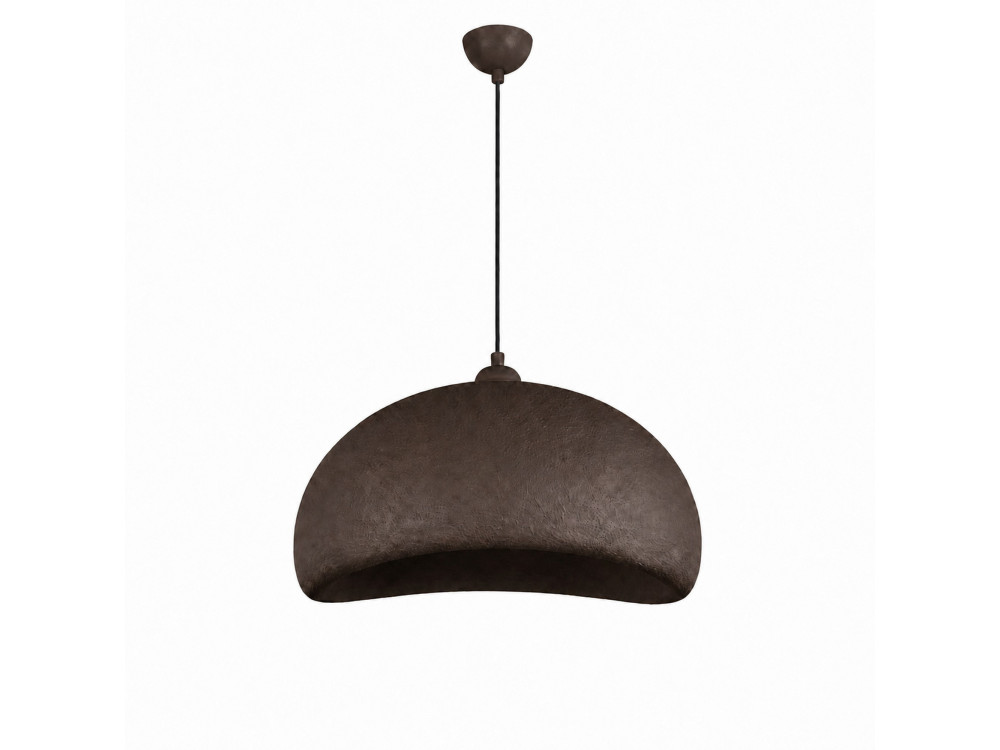 Lampe suspendue en métal "Beta" - 40 x 32 cm - Marron