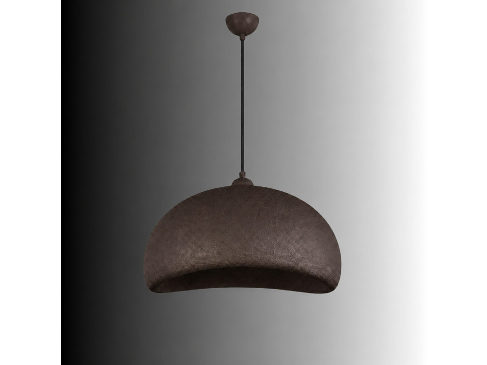 Lampe suspendue en métal "Beta" - 40 x 32 cm - Marron