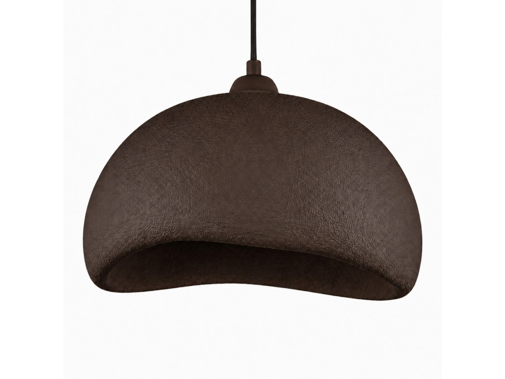 Lampe suspendue en métal "Beta" - 40 x 32 cm - Marron