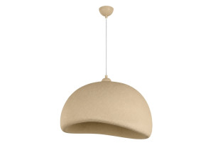 Lampe suspendue en métal "Beta" - 50 x 40 cm - Beige