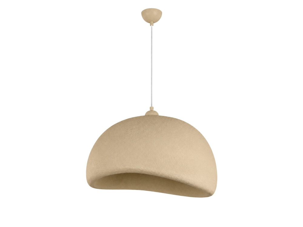 Lampe suspendue en métal "Beta" - 50 x 40 cm - Beige