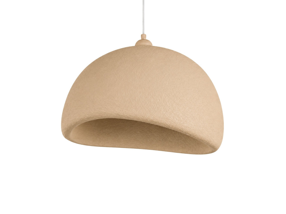 Lampe suspendue en métal "Beta" - 50 x 40 cm - Beige