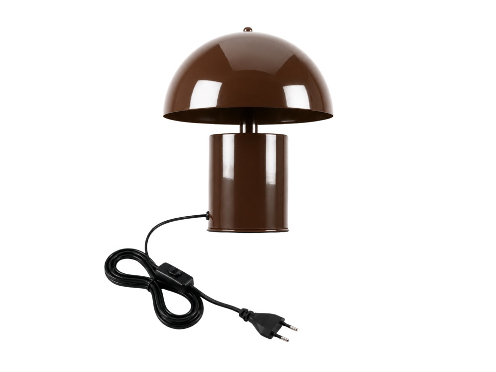 Lampe de table en métal "Pera" - 26 x 26 cm - Marron