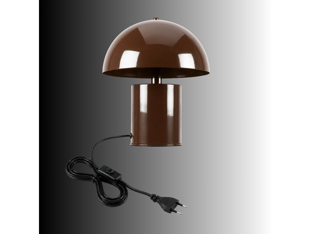Lampe de table en métal "Pera" - 26 x 26 cm - Marron