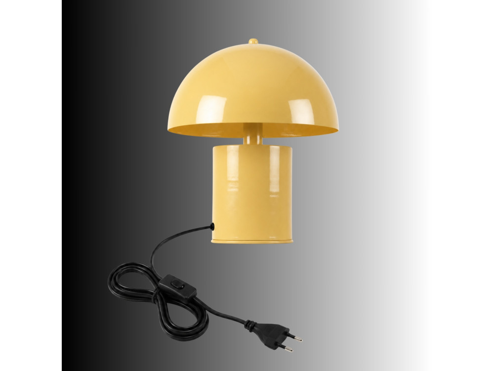 Lampe de table en métal "Pera" - 26 x 26 cm - Jaune