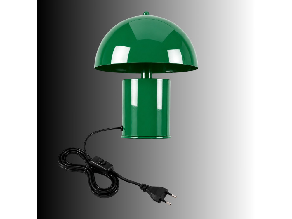Lampe de table en métal "Pera" - 26 x 26 cm - Vert Foncé