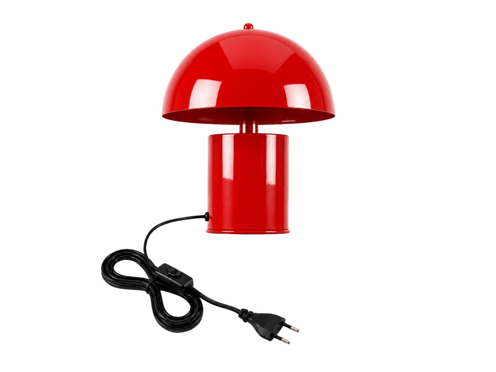 Lampe de table en métal "Pera" - 26 x 26 cm - Rouge