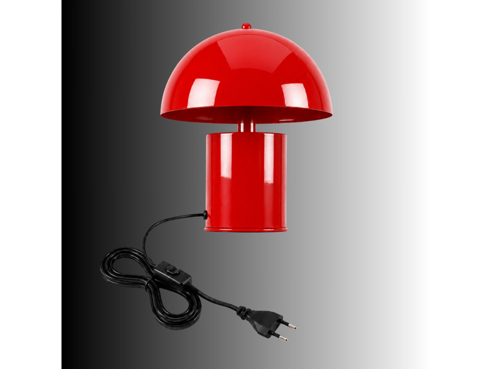 Lampe de table en métal "Pera" - 26 x 26 cm - Rouge