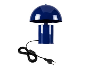 Lampe de table en métal "Pera" - 26 x 26 cm - Bleu Marine