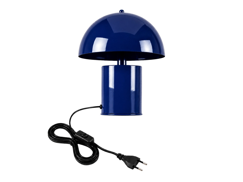 Lampe de table en métal "Pera" - 26 x 26 cm - Bleu Marine