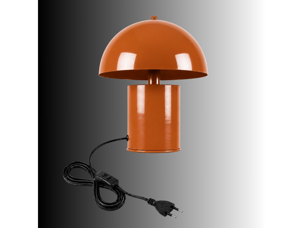 Lampe de table en métal "Pera" - 26 x 26 cm - Orange