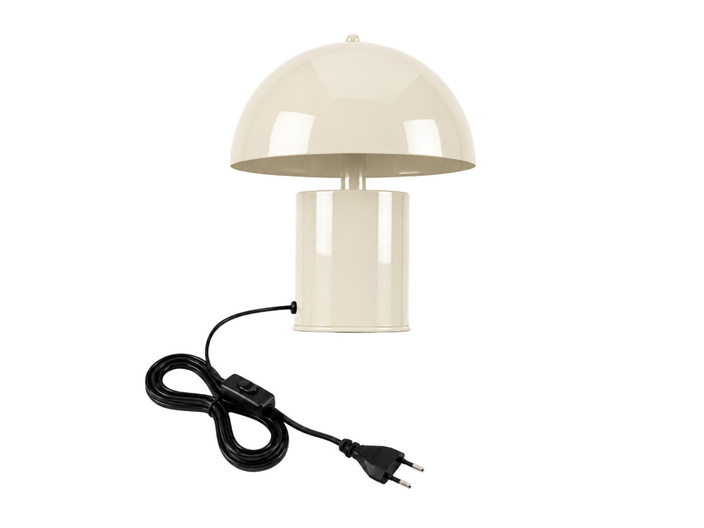 Lampe de table en métal "Pera" - 26 x 26 cm - Beige