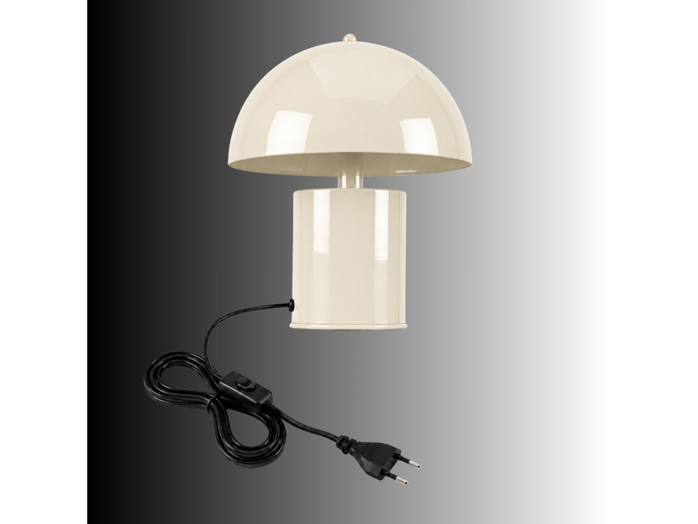 Lampe de table en métal "Pera" - 26 x 26 cm - Beige