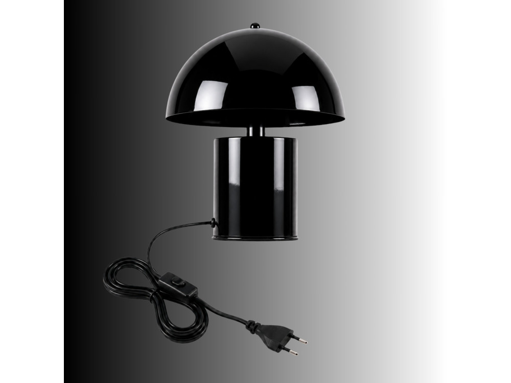 Lampe de table en métal "Pera" - 26 x 26 cm - Noir