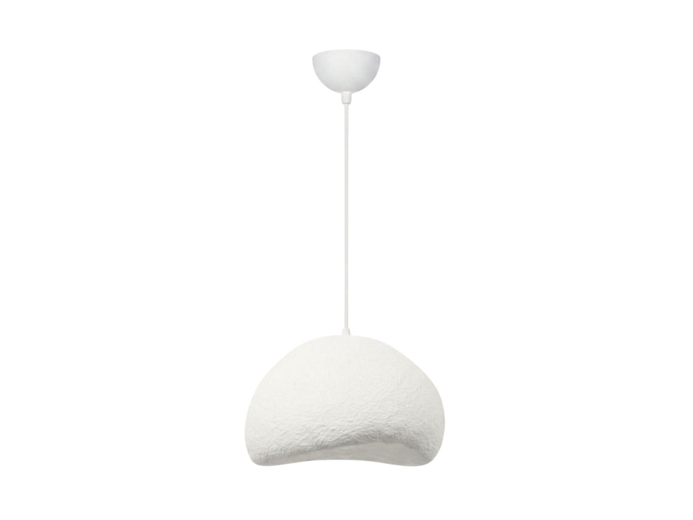 Lampe suspendue en métal "Loval" - 50 x 44 cm - Blanc