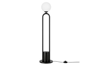 Lampadaire en métal "Loop" - 30 x 30 cm - Noir