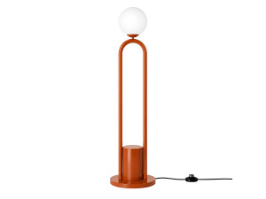 Lampadaire en métal "Loop" - 30 x 30 cm - Marron