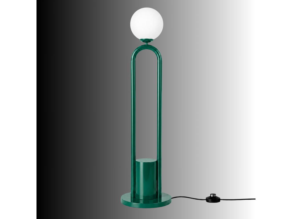 Lampadaire en métal "Loop" - 30 x 30 cm - Vert