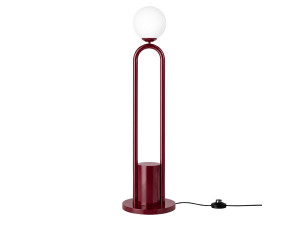 Lampadaire en métal "Loop" - 30 x 30 cm - Rouge