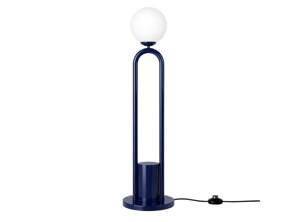 Lampadaire en métal "Loop" - 30 x 30 cm - Bleu
