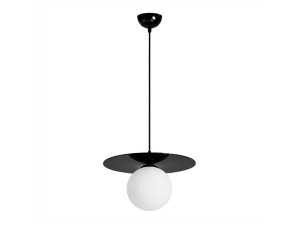 Lampe suspendue en métal "Vesper" - 40 x 40 cm - Noir
