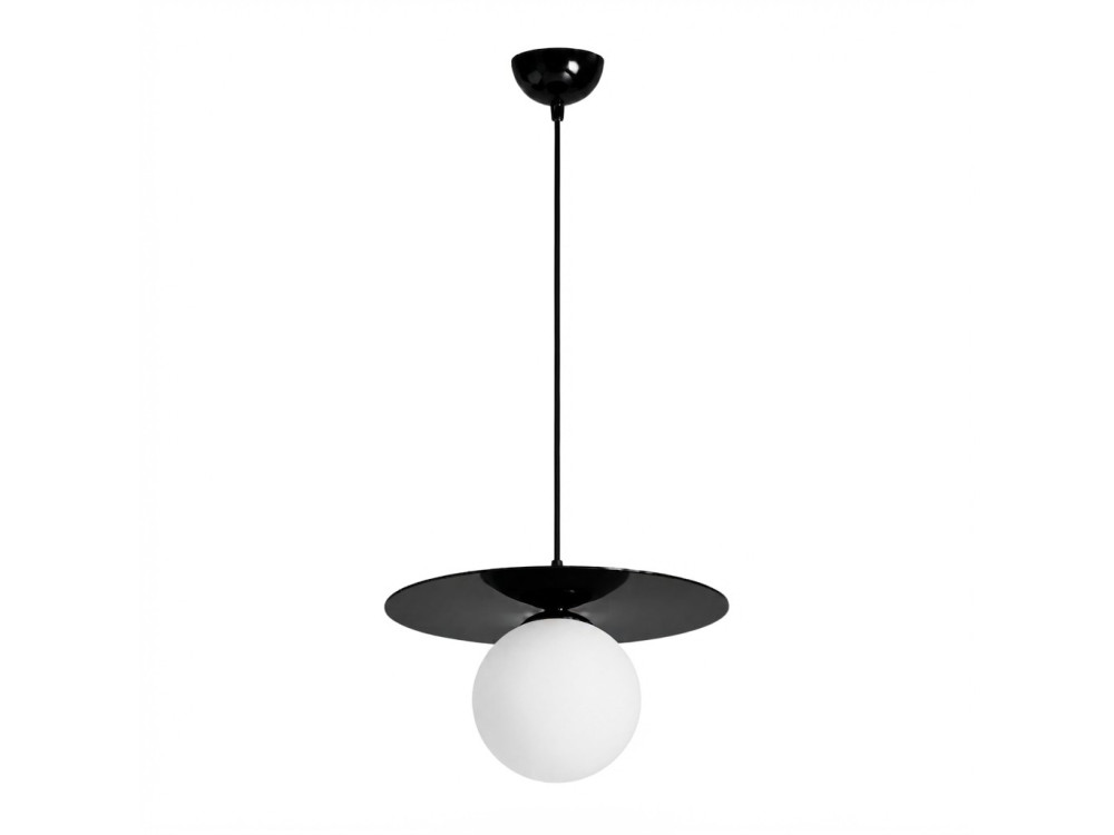 Lampe suspendue en métal "Vesper" - 40 x 40 cm - Noir