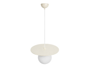 Lampe suspendue en métal "Vesper" - 40 x 40 cm - Beige