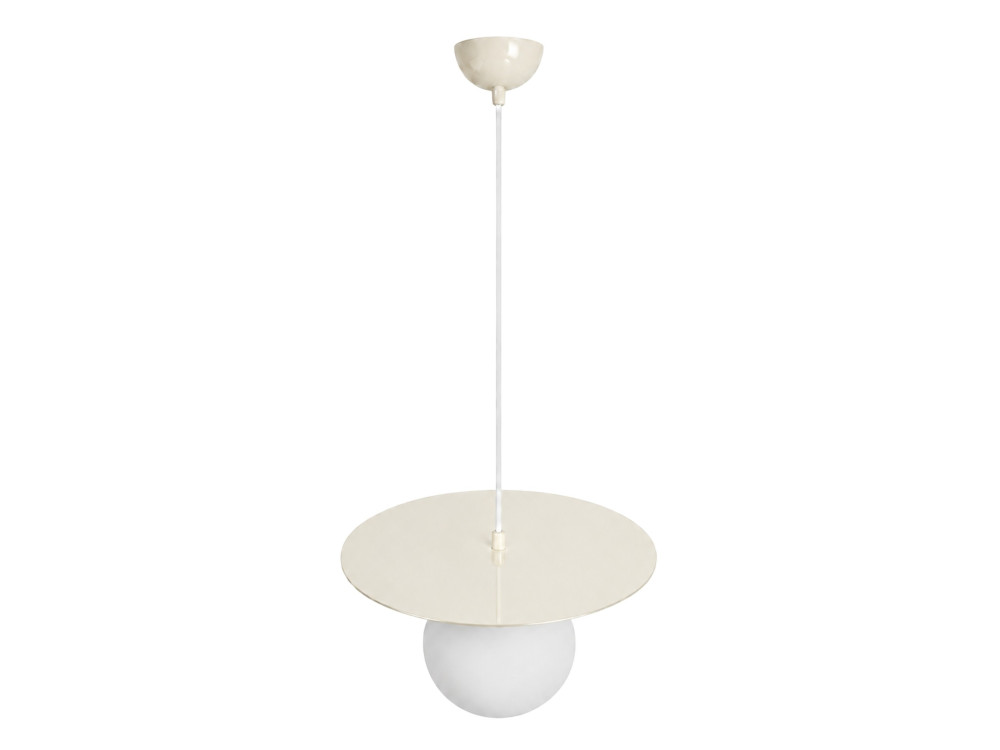 Lampe suspendue en métal "Vesper" - 40 x 40 cm - Beige