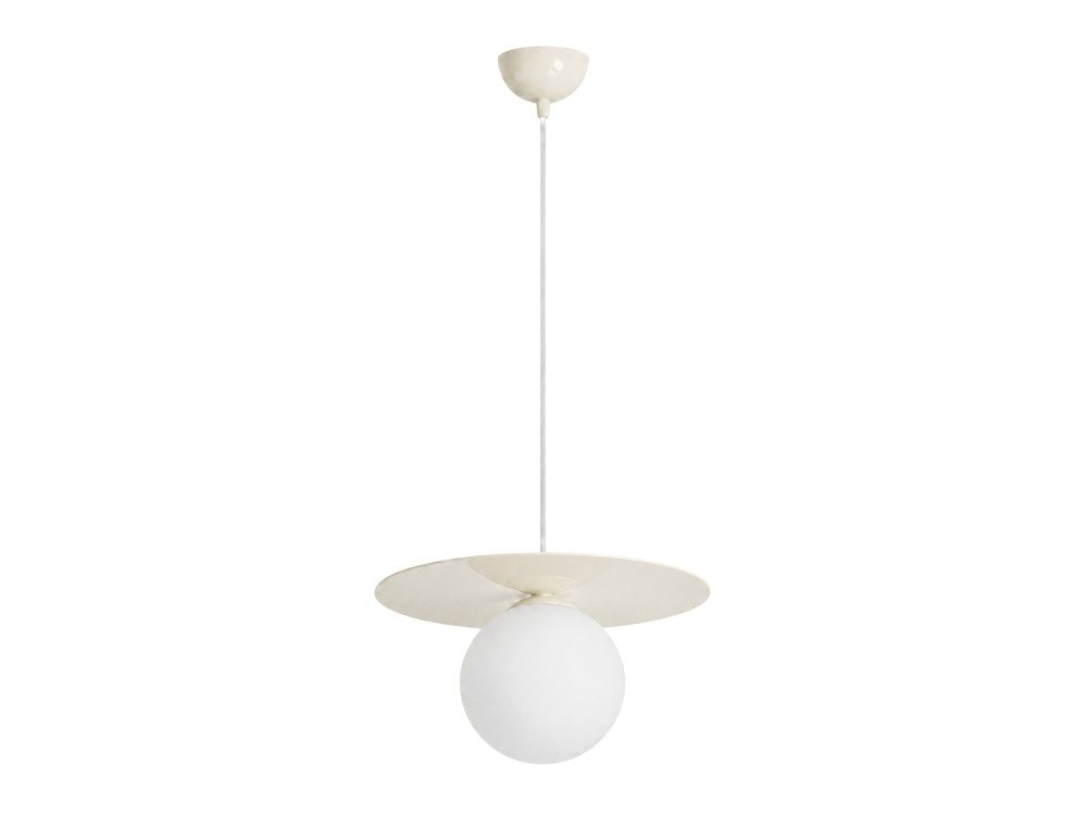 Lampe suspendue en métal "Vesper" - 40 x 40 cm - Beige