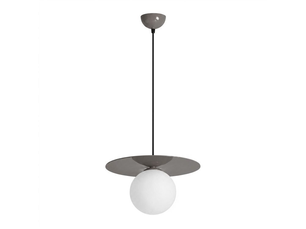 Lampe suspendue en métal "Vesper" - 40 x 40 cm - Gris