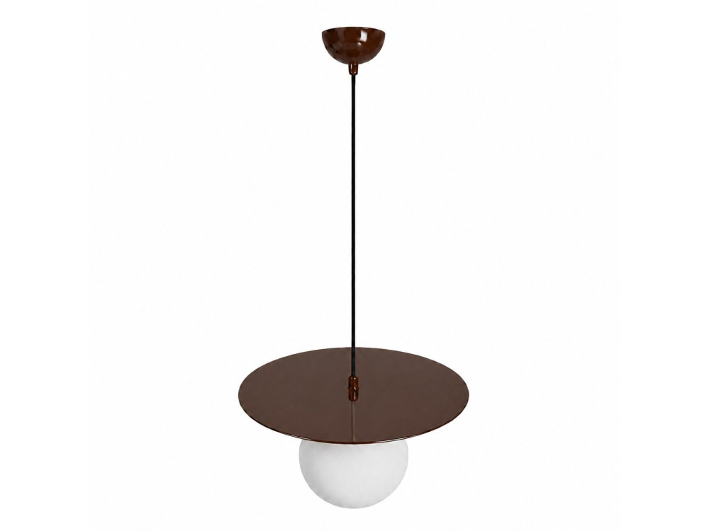 Lampe suspendue en métal "Vesper" - 40 x 40 cm - Marron