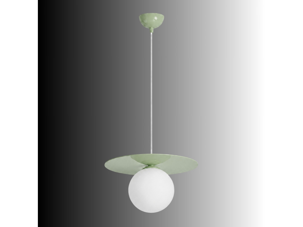 Lampe suspendue en métal "Vesper" - 40 x 40 cm - Vert