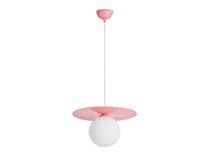 Lampe suspendue en métal "Vesper" - 40 x 40 cm - Rose
