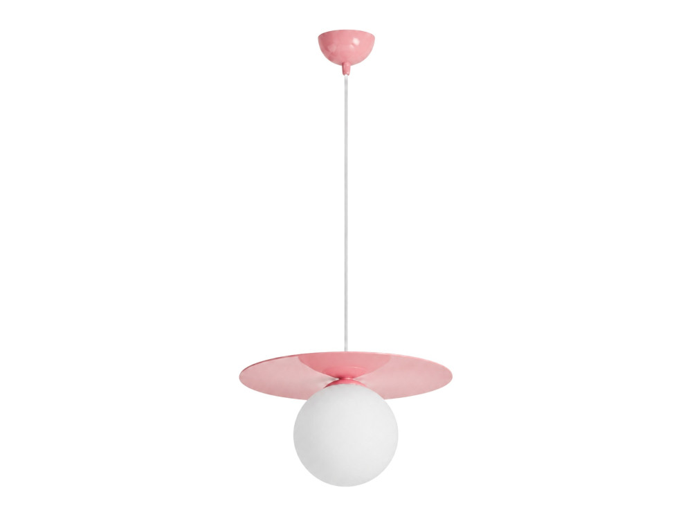 Lampe suspendue en métal "Vesper" - 40 x 40 cm - Rose