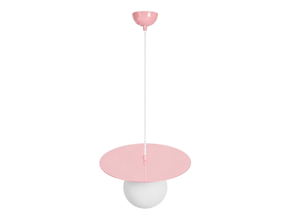 Lampe suspendue en métal "Vesper" - 40 x 40 cm - Rose
