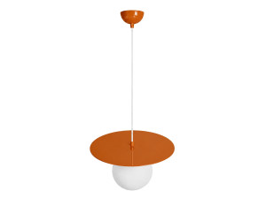 Lampe suspendue en métal "Vesper" - 40 x 40 cm - Orange