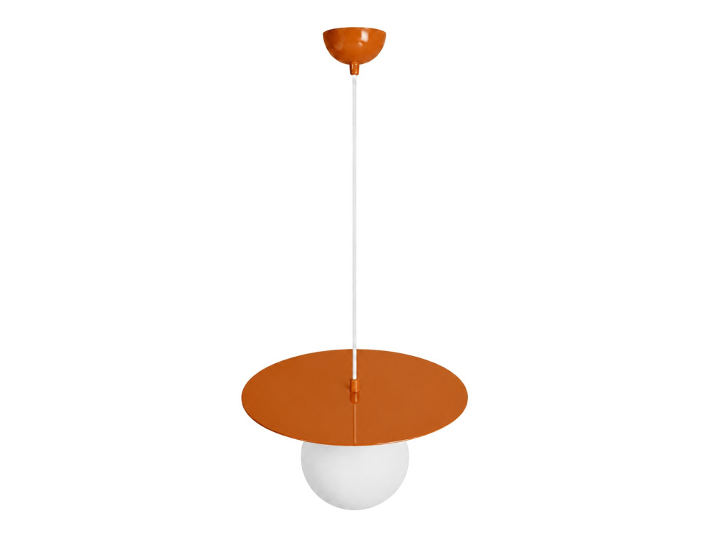 Lampe suspendue en métal "Vesper" - 40 x 40 cm - Orange